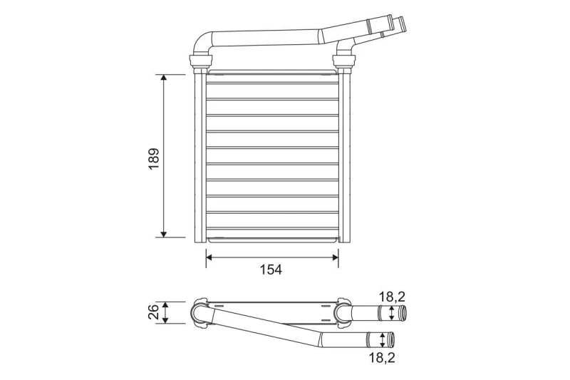 Image of Heater matrix VALEO 811626