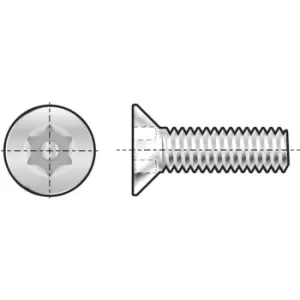 Image of Qualfast M6X20 A2 St/St Tamper Torx Countersunk M/C Screw- you get 5