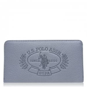 image of US Polo Assn Hailey Zip Around Purse - LIGHT Blue 213