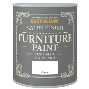 Image of Rust-Oleum Cotton Satin Furniture Paint 125ml