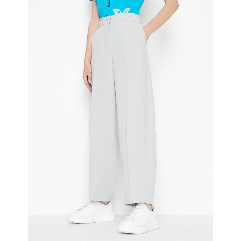 Image of Armani Exchange Womens Straight Leg Trouser High Rise female 4 (3XS)