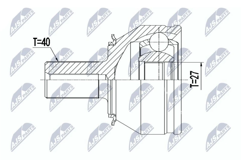 Image of NTY CV joint kit NTY NPZ-VV-026