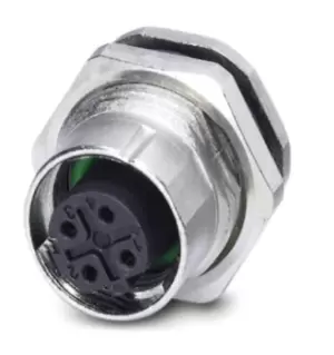 Image of Phoenix Contact 1553006 Sensor Connector, M12, Rcpt, 4Pos