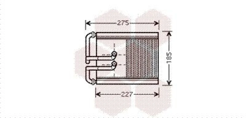 Image of VAN WEZEL Heater matrix VAN WEZEL 82006168
