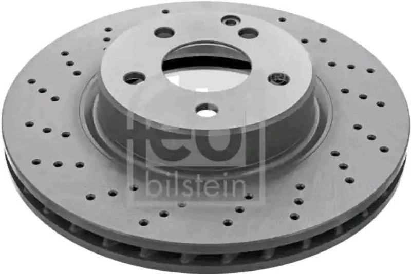 Image of FEBI BILSTEIN 43989 Brake disc Front Axle, perforated/vented, Coated, High-carbon Brake Disc (82)