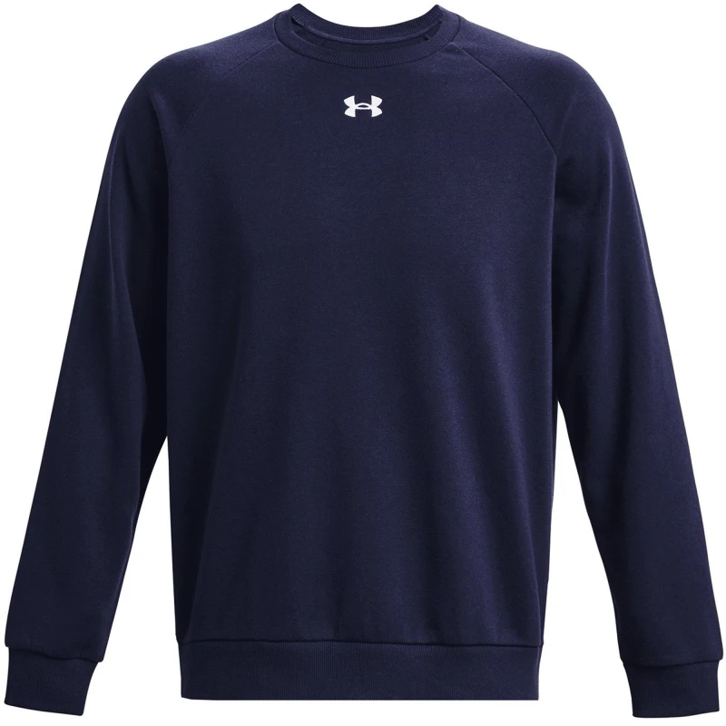 Image of Under Armour Armour UA Rival Fleece Crew Mens Crew Sweaters S Blue 52032722350