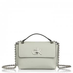 image of Calvin Klein Lock Crossbody Bag - PETAL GREEN LKC