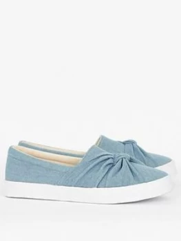 Image of Evans Denim Knot Shoes - Blue