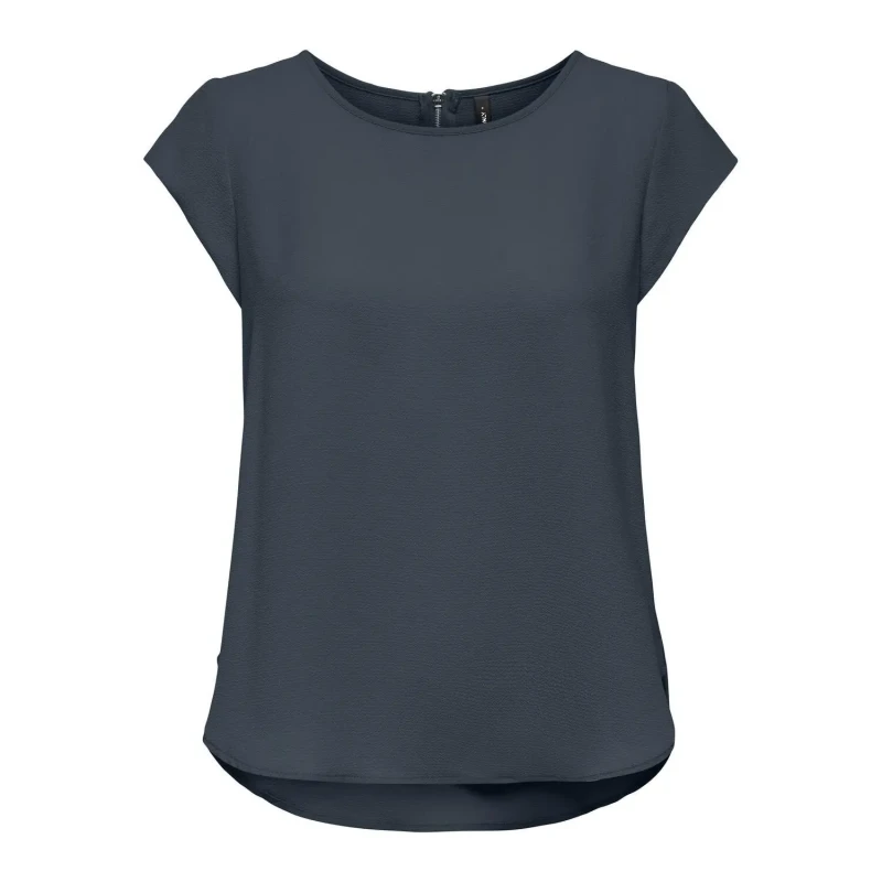 Image of Only Womens T-Shirt Only Vic Solid Bleu Female 38