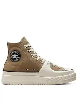 Converse Chuck Taylor All Star Construct Canvas Hi, Beige, Size 12, Men