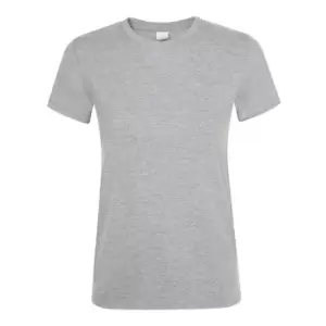Image of SOLS Womens/Ladies Regent Short Sleeve T-Shirt (3XL) (Grey Marl)
