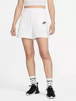 Image of Nike Air NSW Fleece Shorts - White Size XL Women