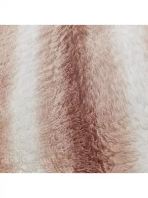 Image of By Caprice Mae Faux Fur Throw - Blush