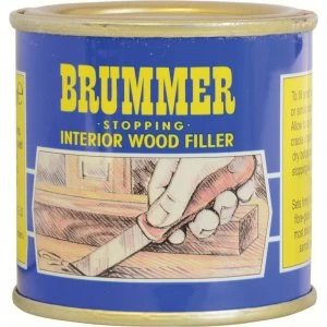 Image of Brummer Yellow Label Interior Stopping Wood Filler Dark Mahogany 250g