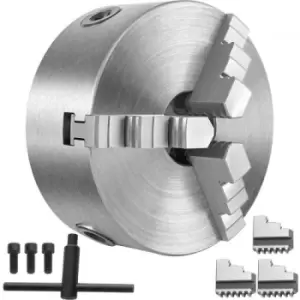 Image of VEVOR Metal Lathe Chuck 3 Jaw Self-Centering 5" Milling Turning CNC Machines