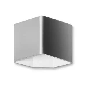 Image of Jet LED 1 Light Indoor Wall Light Brushed Aluminium