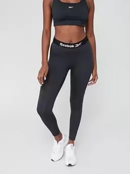 Image of Reebok Wor Commercial Tight, Black, Size XS, Women