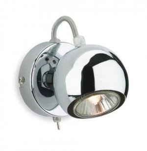 Image of 1 Light Single Switched Spotlight Chrome, GU10