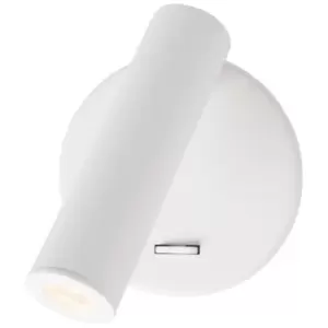 image of Merano - Burnaby Reading Light Sand White Aluminium LED 3W 3200K