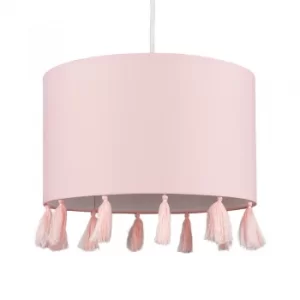 Image of Vivian Tassel Shade in Dusty Pink
