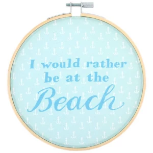 Image of I Would Rather Be At The Beach Hoop
