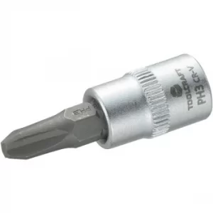 Image of Toolcraft 1/4" Drive Socket With Phillips Bit PH3