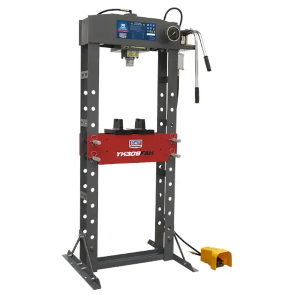 Image of Sealey Premier Air/Hydraulic Press 30 Tonne Floor Type with Foot Pedal