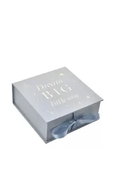 image of Keepsake Box "Dream Big" Blue