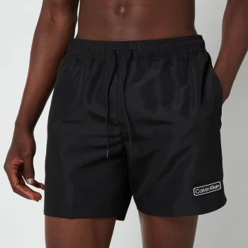 image of Calvin Klein Mens Medium Drawstring Swim Shorts - Black - L