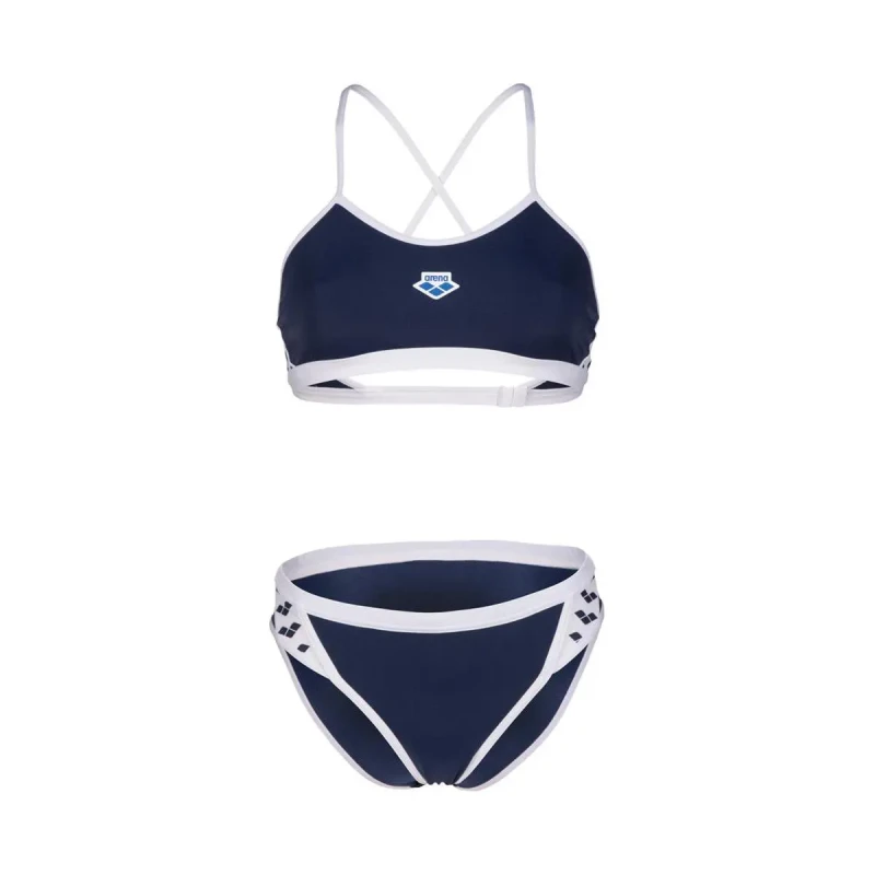 Image of 2 Piece swimsuit For Her Arena Icons Cross SO Bleu Female 34