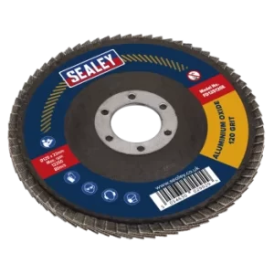 Image of Flap Disc Aluminium Oxide 125mm 22mm Bore 120Grit