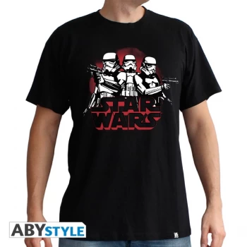 Image of Star Wars - Stormtroopers Mens Large T-Shirt - Black