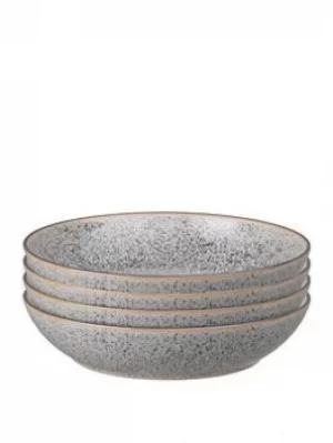 Image of Denby Studio Grey 4 Piece Pasta Bowl Set