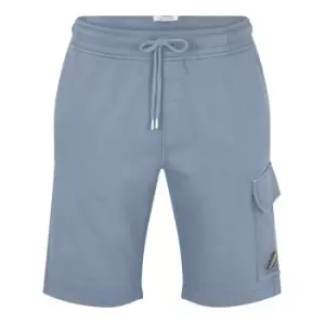 Image of CP COMPANY Lens Fleece Shorts - Purple