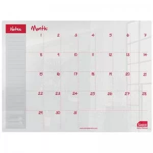 image of Sasco Month Planner Acrylic Desktop 600 x 450mm 2410186 16951AC