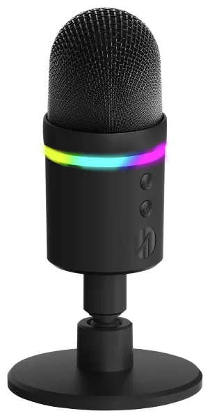 image of STEALTH Light-Up USB Streaming Microphone - Black