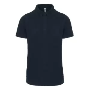 image of Kariban Adults Unisex Stud Piqu Polo Shirt (L) (Navy)