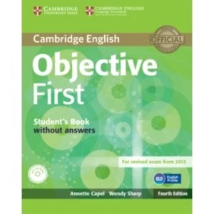 Image of Objective First Student's Book without Answers with CD-ROM by Annette Capel, Wendy Sharp (Mixed media product, 2014)