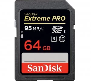 Image of SanDisk Extreme PRO 64GB SDXC Memory Card