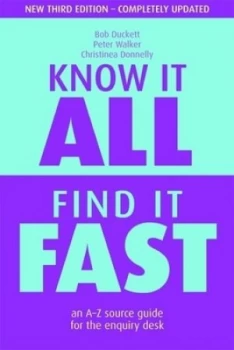 Image of Know It All Find It Fast by Bob Duckett Book