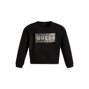 image of Guess KAMIL Girls Childrens Sweatshirt in Black - Sizes 8 ans,10 ans,12 ans,14 ans,16 ans