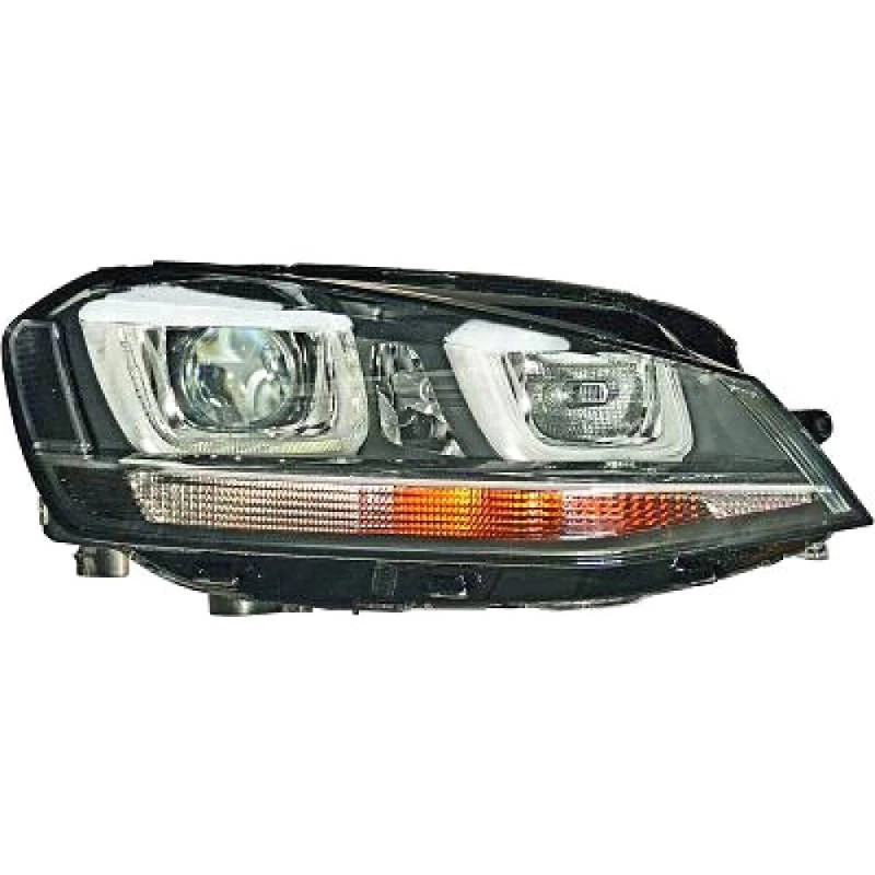 Image of DIEDERICHS 2216084 Headlights H7, Right, with motor for headlamp levelling, Xenon Headlight (259)
