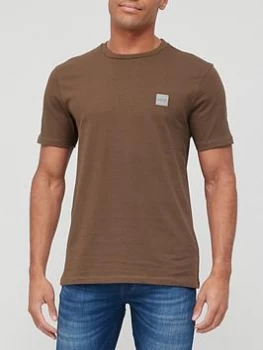 Image of Hugo Boss Tales 1 Chest Logo T-Shirt Brown Size XL Men
