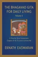 Image of bhagavad gita for daily living volume 3 a verse by verse commentary chapter
