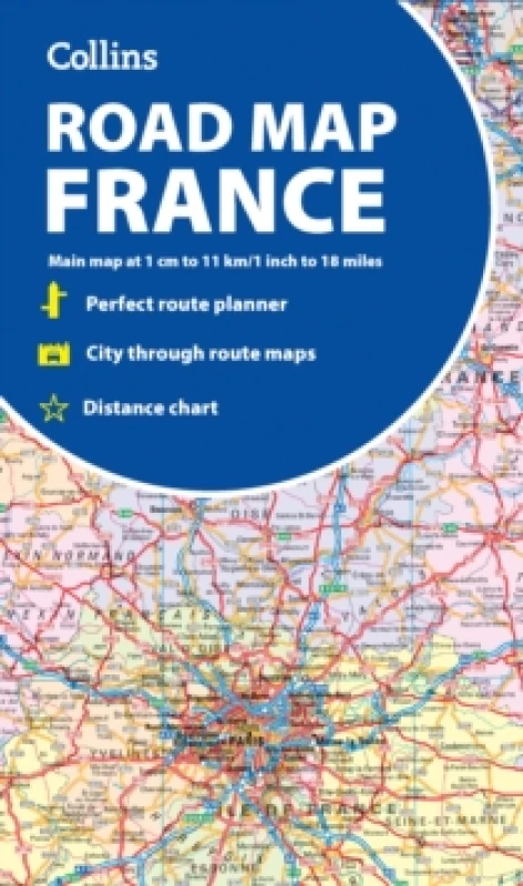 Image of Collins Road Map of France Sheet map, folded