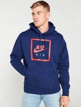 Image of Nike Sportswear Air Overhead Hoodie - Blue