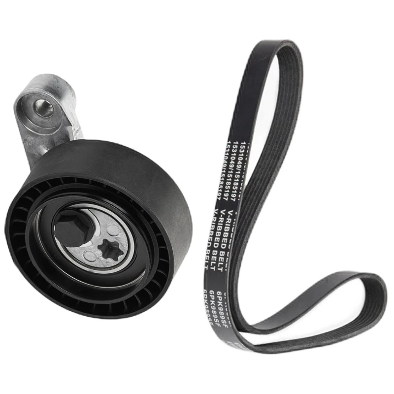 Image of RIDEX 542R0462 V-ribbed belt set Check alternator freewheel clutch & replace if necessary V-Ribbed Belt Set (542)