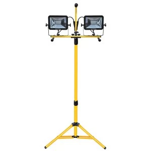 image of Faithfull 40W 240V Sitelight Twin Tripod Lum 3600