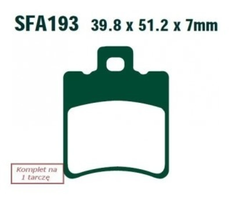 Image of EBC Brakes Brake pad set EBC Brakes SFA193HH