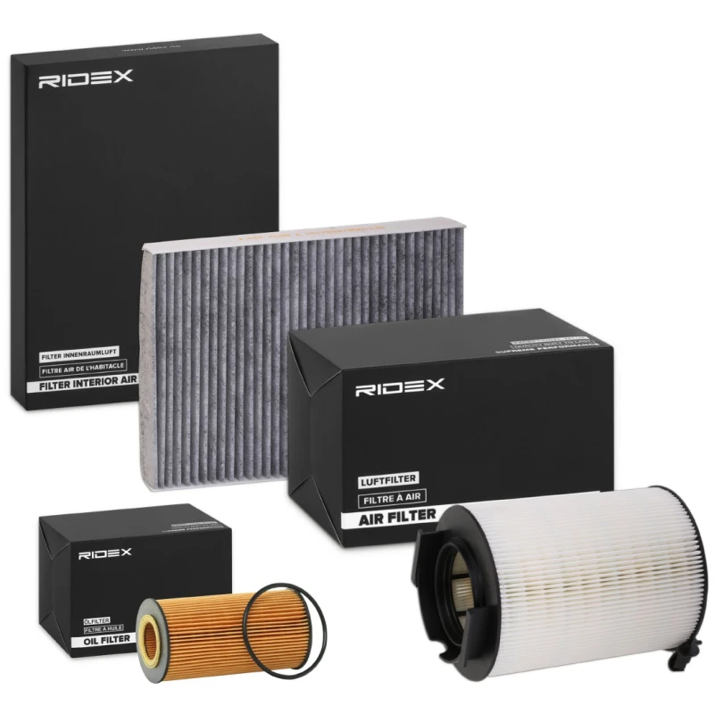 Image of RIDEX 4055F19611 Filter Set with gasket/seal Filter Set (4055)